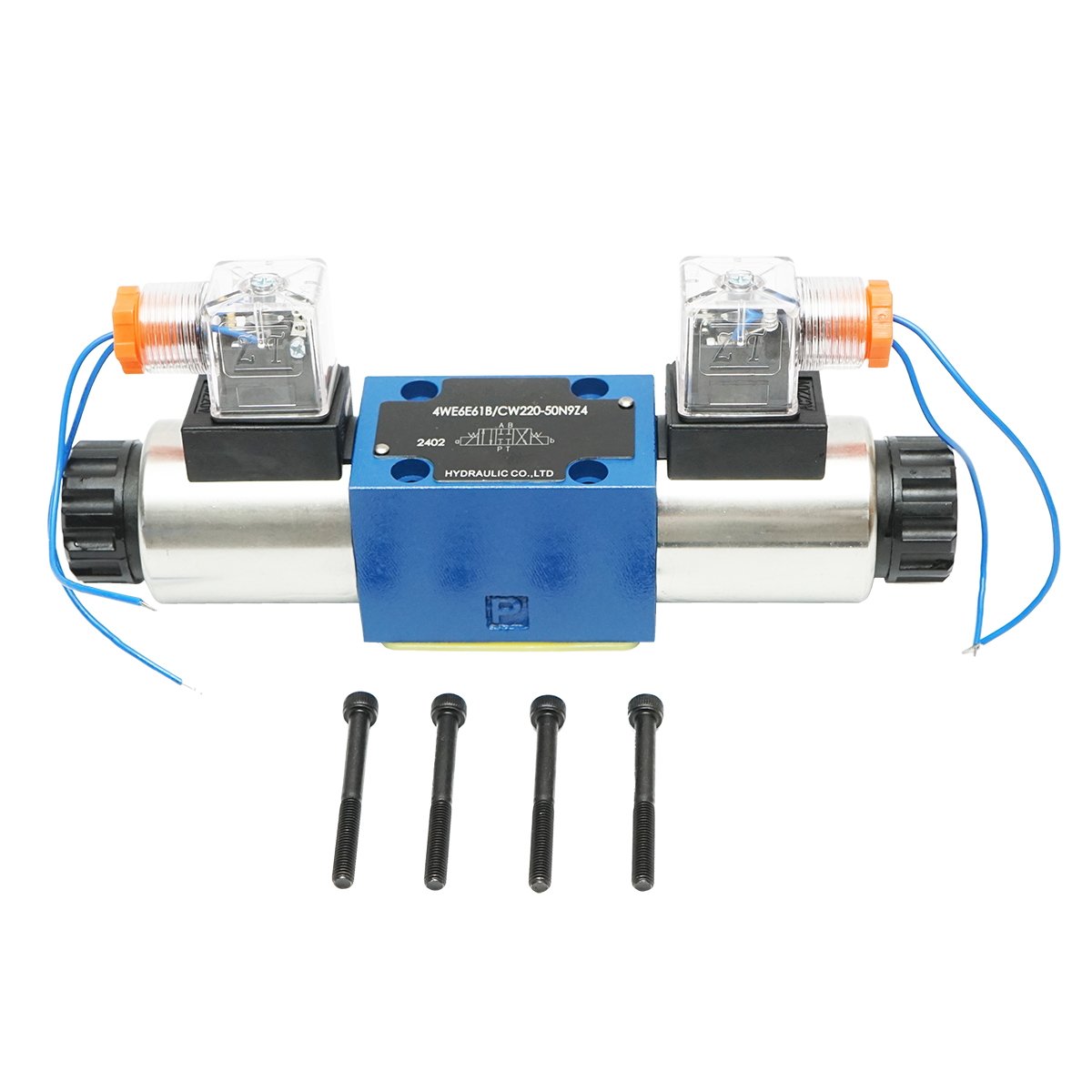 Electrovalva directionala AC220V pentru 6 cai control debit instalatii hidraulice HDQX2206E 4WE6E61B CW220-50N9Z4